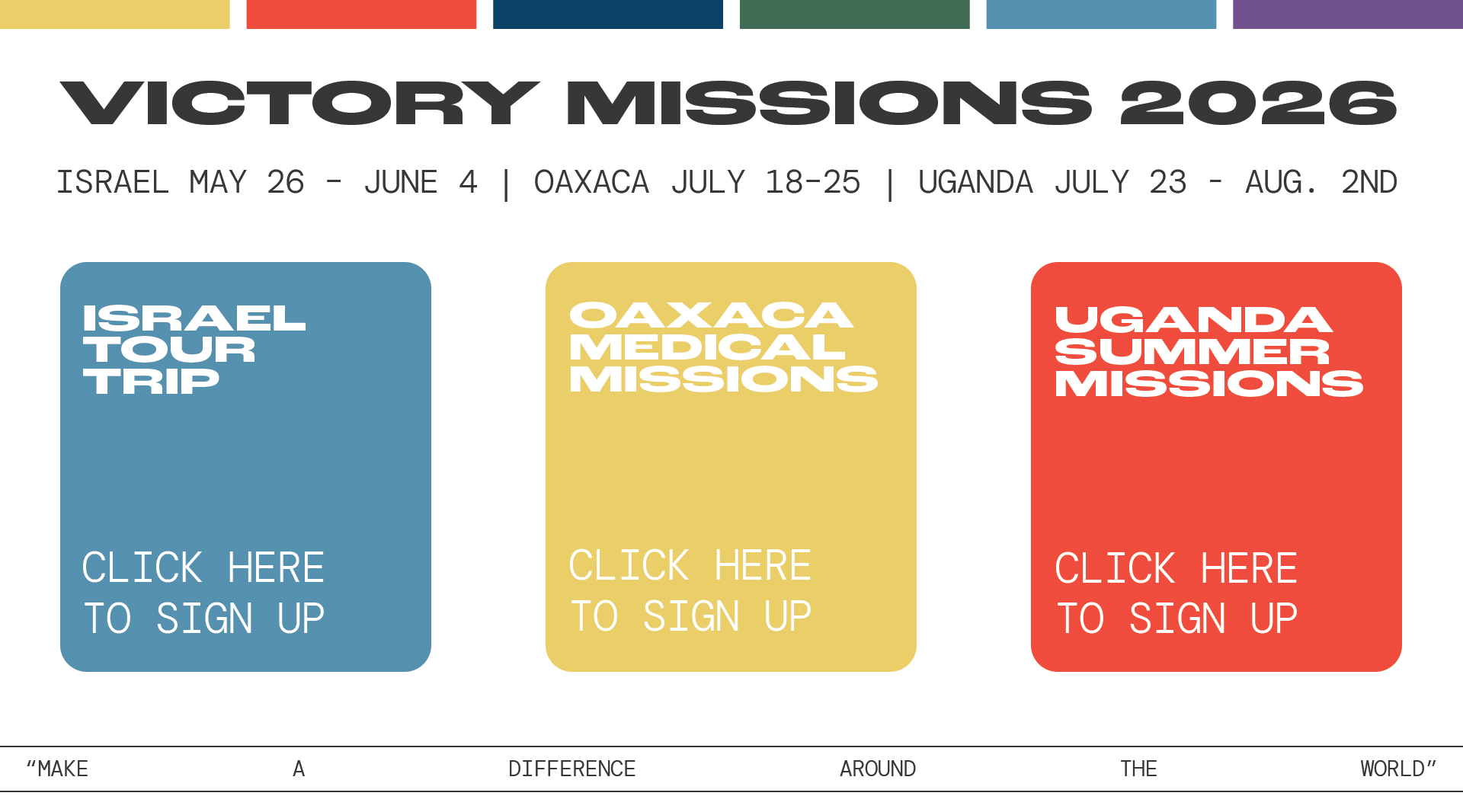 Victory Missions 2026