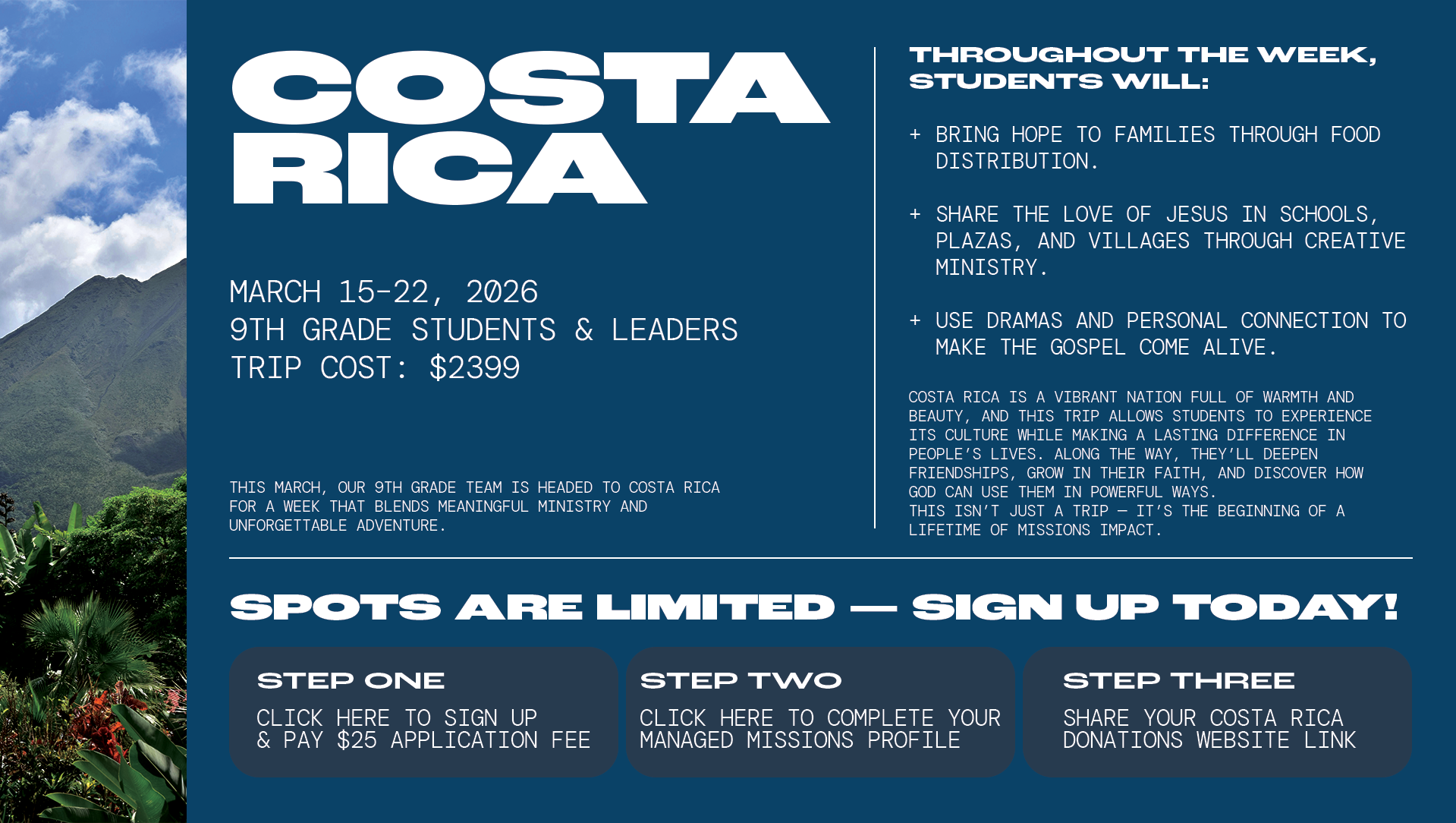 Costa Rica trip details