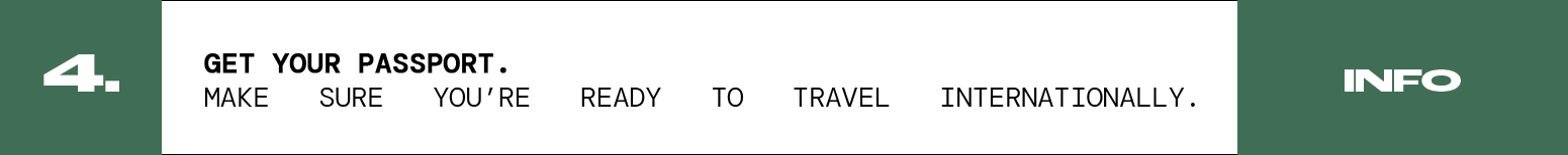 Step 4 — Go on your trip